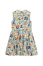 view 2 of 2 Kids Sleeveless Cotton Voile Floral Printed Fit & Flare Dress in Atel Floral