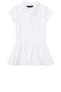 view 1 of 2 Kids Polo Dress in White