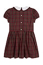 view 2 of 2 Short Sleeve Tartan Dress in Red Green Multi