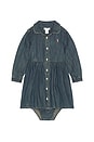 view 1 of 2 Baby Shirred Denim Shirtdress in Indigo