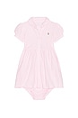 view 1 of 2 ROBE OXFORD in Carmel Pink & White