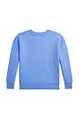 view 2 of 2 Kids Novelty Bear Graphic Crewneck Sweatshirt in Harbor Island Blue