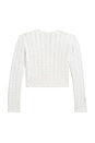 view 2 of 4 Kids Pointelle Mini Cable Knit Cardigan in Nevis