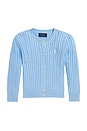 view 1 of 2 Cable Knit Cardigan in Office Blue