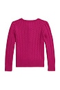 view 2 of 2 Cable Knit Cardigan in Preppy Pink