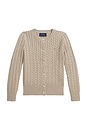 view 1 of 2 Cable Knit Cardigan in Oatmeal Heather