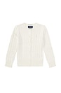 view 1 of 2 КАРДИГАН CABLE-KNIT in Warm White