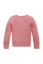 view 2 of 2 GILET CABLE-KNIT  in Canvas Pink