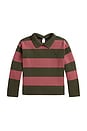 view 1 of 2 PULL  STRIPED COLLARED  in Cruise Olive Multi