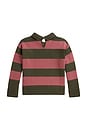 view 2 of 2 PULL  STRIPED COLLARED  in Cruise Olive Multi