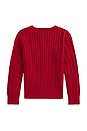 view 2 of 2 GILET CABLE KNIT in Eaton Red