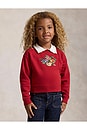 view 6 of 5 SWEAT RUFFLE COLLAR in Camden Red