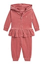 view 1 of 3 LOT VELOUR FULL ZIP in Canvas Pink