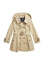 view 1 of 2 Kids Trench Coat in Classic Khaki