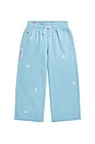 view 1 of 5 Kids Wide Leg Athletic Pant in Carolina Blue