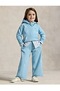view 3 of 5 Kids Wide Leg Athletic Pant in Carolina Blue