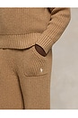 view 3 of 5 Sweater Wide Leg Pant in Camel Heather