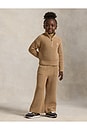 view 5 of 5 Sweater Wide Leg Pant in Camel Heather