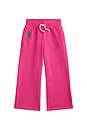 view 1 of 2 Kids Magic Fleece Wide Leg Athletic Jogger in College Pink