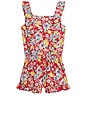 view 1 of 2 Kids Romper in Lemon Floral