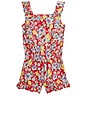 view 2 of 2 Kids Romper in Lemon Floral