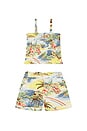 view 1 of 2 ENSEMBLE SHORT ET TOP in Rainbow Tropical