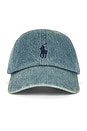view 1 of 3 Denim Woven Cap in Light Wash Denim