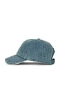 view 3 of 3 Denim Woven Cap in Light Wash Denim