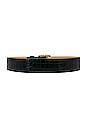 view 2 of 3 CEINTURE CISELÉE CROCO in Black