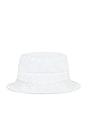 view 2 of 3 Twill Bucket Hat in White