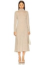view 1 of 3 Wool-blend Turtleneck Dress in Tuscan Beige Heather