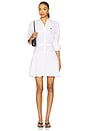 view 1 of 4 Collared Long Sleeve Dress in White