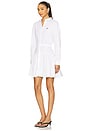 view 2 of 4 Collared Long Sleeve Dress in White