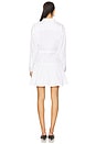 view 3 of 4 Collared Long Sleeve Dress in White
