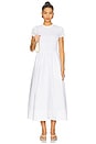 view 1 of 3 Crew Neck Short Sleeve Dress in White