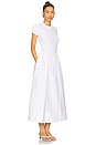 view 2 of 3 Crew Neck Short Sleeve Dress in White
