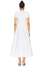 view 3 of 3 Crew Neck Short Sleeve Dress in White