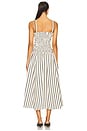 view 3 of 4 Striped Silk-Blend Dress in 1932 Stripe White & Black