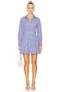 view 1 of 4 Striped Cotton Paneled Shirtdress in 1936 Blue & White Stripe