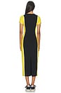 view 3 of 3 Graphic Zip Placket Dress in Polo Black & Yellow Fin