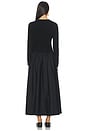 view 3 of 3 VESTIDO LARGO DE CUELLO REDONDO in Polo Black
