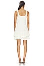 view 3 of 3 Viscose Cotton Fit & Flare Dress in White