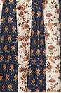 view 4 of 4 Cotton Silk V-neck Sleeveless A Line Dresses in Jeweled Floral Cream Multi