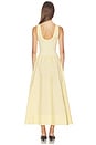 view 3 of 3 Crew Neck Sleeveless Fit And Flare Dress in Bird Yellow