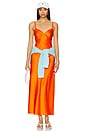 view 4 of 4 Addison Slip Dress in Bright Signal Orange