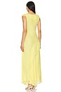 view 3 of 3 Ruffle Gown in Sunfish Yellow
