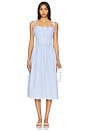 view 1 of 4 Klie Midi Dress in Blue & White