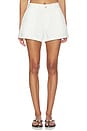 view 1 of 6 SHORTS ESTÁNDAR DE SARGA DE ALGODÓN in Deckwash White
