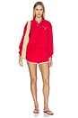 view 5 of 6 Cotton Terry Standard Shorts in Cruise Red