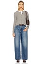 view 5 of 6 Relaxed Wide Leg Jeans in Cay Wash